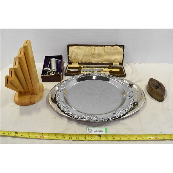 Carving Knife, Knife Holders, Serving Trays,Cake Froster