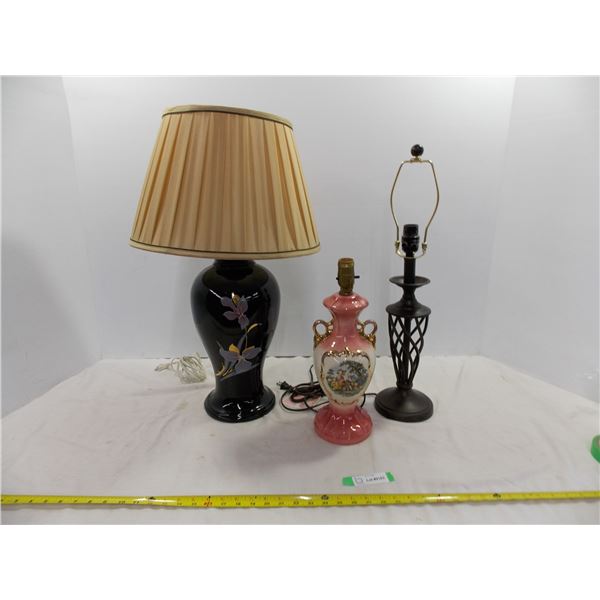 3 Misc. Lamps – Tested & Working