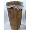 Image 3 : *Wicker Hamper & Wooden Lamp