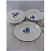 Image 2 : White w/ Blue Flower Dish Set