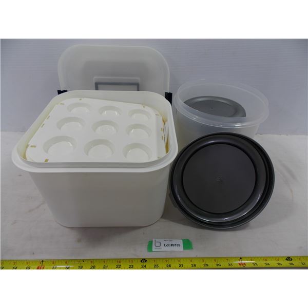 Assorted Tupperware Style Containers Bodnarus Auctioneering