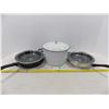 Image 1 : Enamel Pot and Teflon Pans w/ Lids