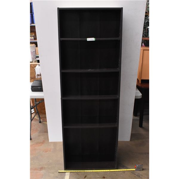 6ft tall Dark Brown Shelf