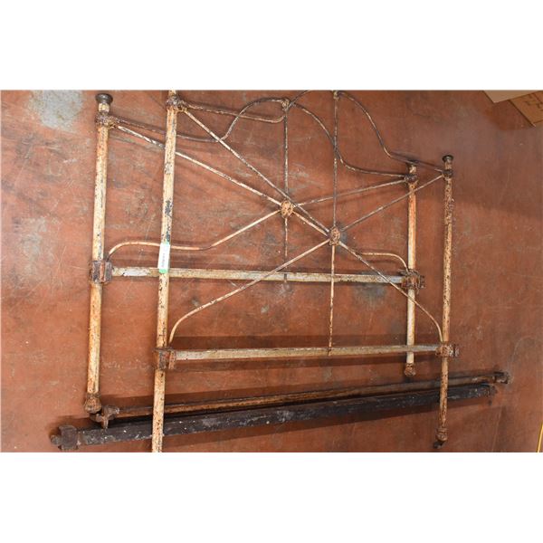 Rusty Cast Iron Bed Frame