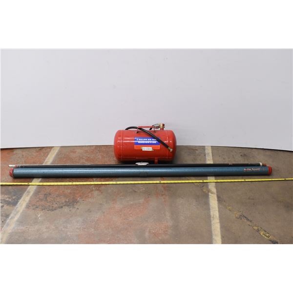 5 Gallon Air Tank & Standing Projector Screen(Faded)