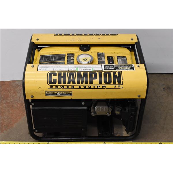 196 cc Champion Generator w/ Gas (starts but needs repair)