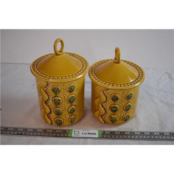 (2) Ceramic Cookie Jars