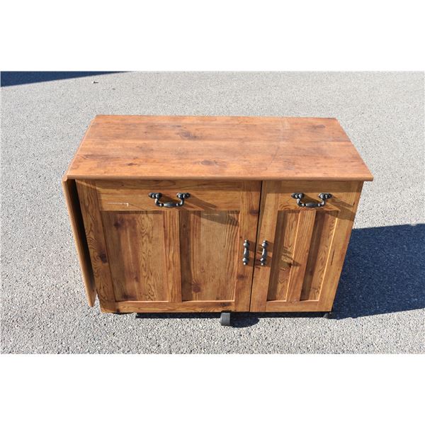 small wheeled desk - foldout table