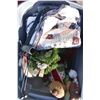 Image 4 : 3 totes with christmas bulbs + ornaments, decorations
