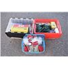 Image 1 : 3 totes of christmas decorations and supplies