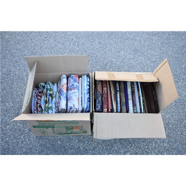 2 boxes of fabric