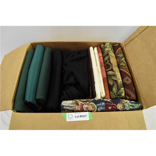 Box of Assorted Quilt Fabrics