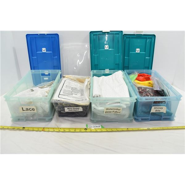 Box of Assorted Fabrics