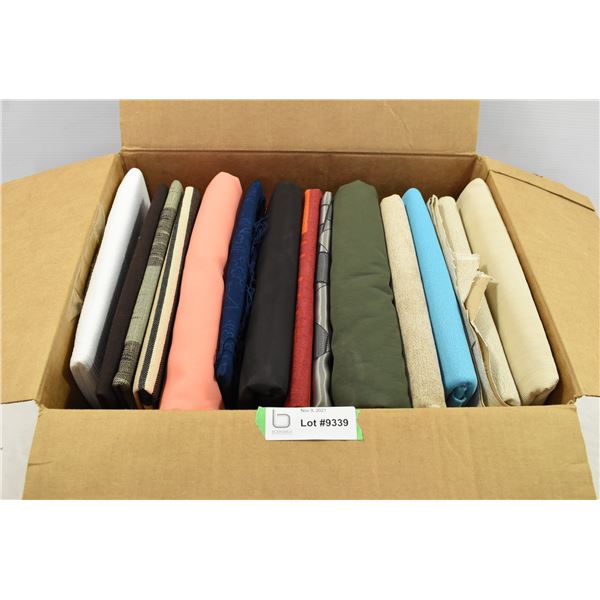 Box of Assorted Fabrics
