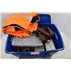 Image 1 : Tote w/ Reflective Vest, Misc. Garage/Building Supplies