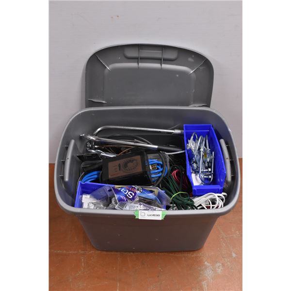 Tote w/ Garage Supplies