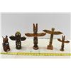 Image 1 : Wooden Mini Totem Ornaments