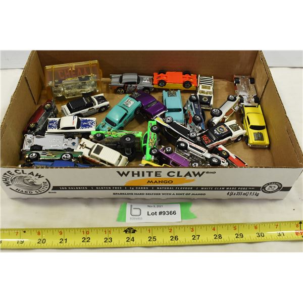 Box of Chevy Hot Wheels