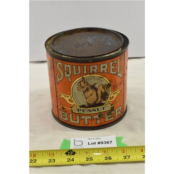 Squirrel Peanut Butter Tin