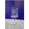 Image 2 : Etched Glass Stemmed Cups