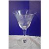 Image 3 : Etched Glass Stemmed Cups