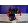 Image 1 : Mugs and Green Glass Cups