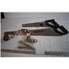 Image 1 : Hand Saws and Hand Drill with Bits