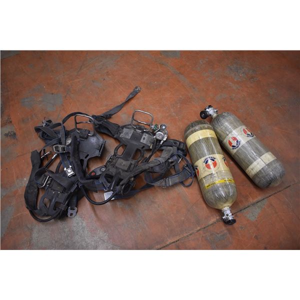 *(2) Sets of Scuba Diving Harnesses and Tanks