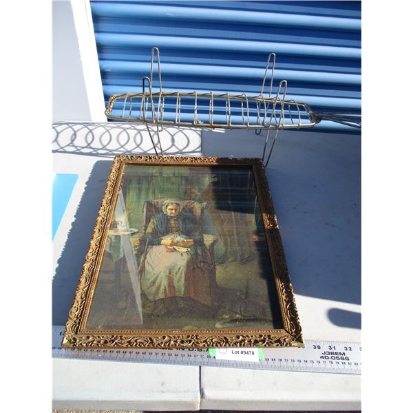 picture in frame + (holder?)