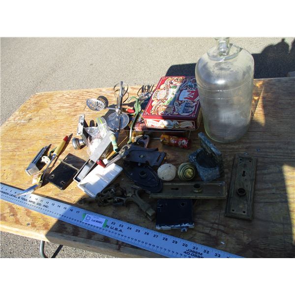 door hardware, jug, misc