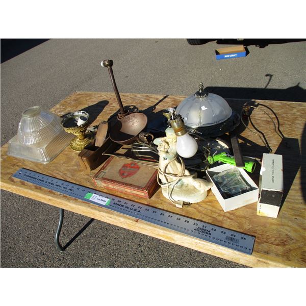 lamp, light fixtures, misc