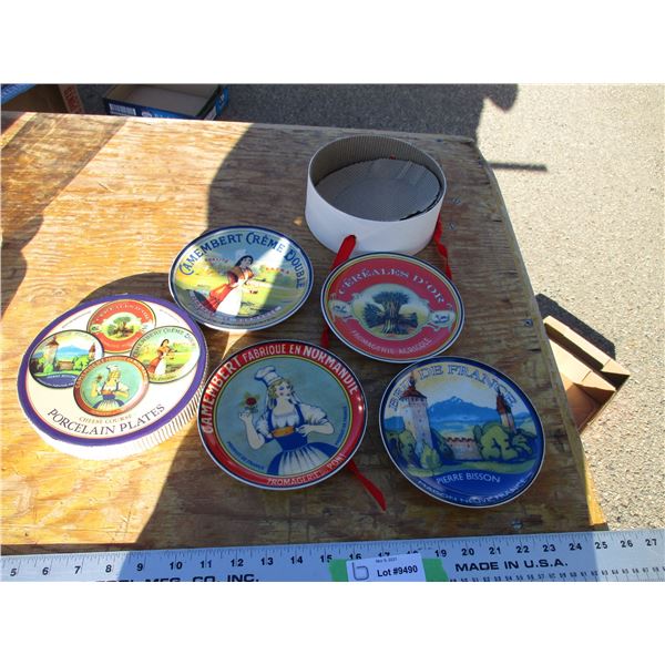 porcelain plates in case