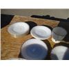 Image 3 : fireking milk glass, bowl, plates, misc