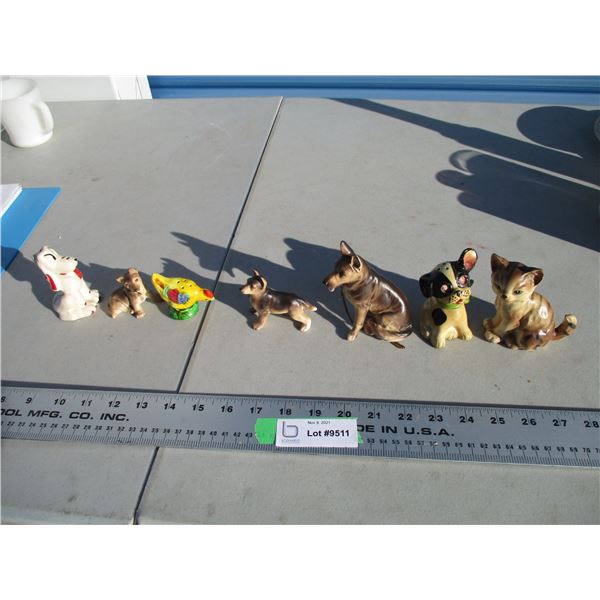 salt and pepper shakes + ornaments