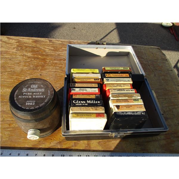 8 track + bottle decanter