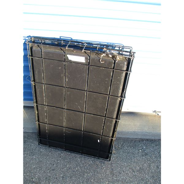 folding metal dog kennel