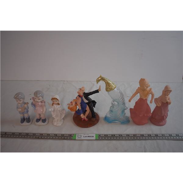 Ceramic Figurines and Avon Bottles