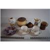Image 1 : Pair of Teacups, Cheese Dish Cookie Jar, and Decorative Plate