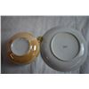 Image 5 : (3) Teacups with Saucers and Plate