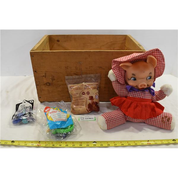 Apple Box, Doll & Happy Meal Toys