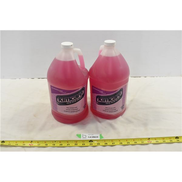 2 Bottles of Kimcare Pink Lotion Soap