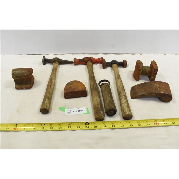 Assorted Vintage Tools & Cast Iron Tools