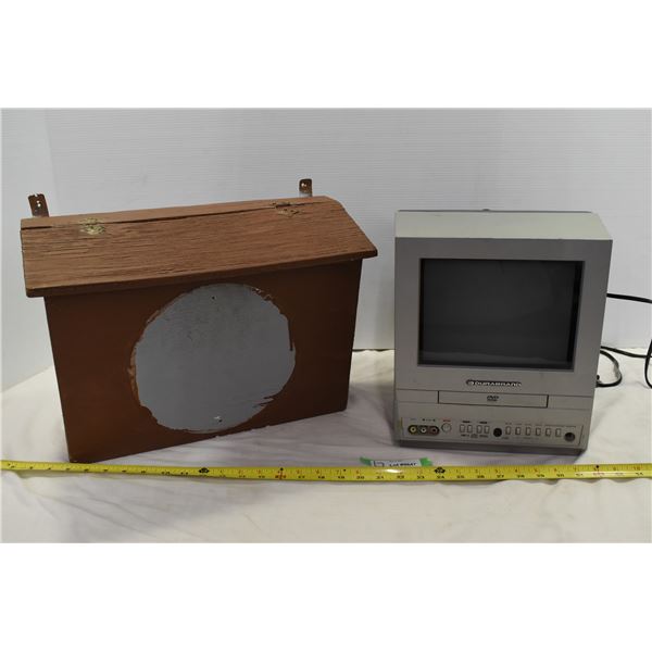 *TV w/ Attached VHS Player & Mailbox