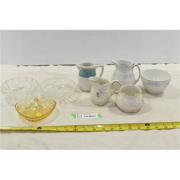 Sadler & Staffordshire Cream & Sugar Dishes