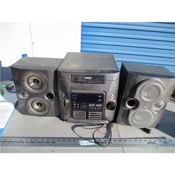 rca 5 disc changer with casette