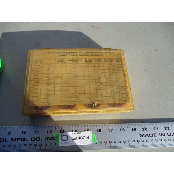 professional hidden hinge kit