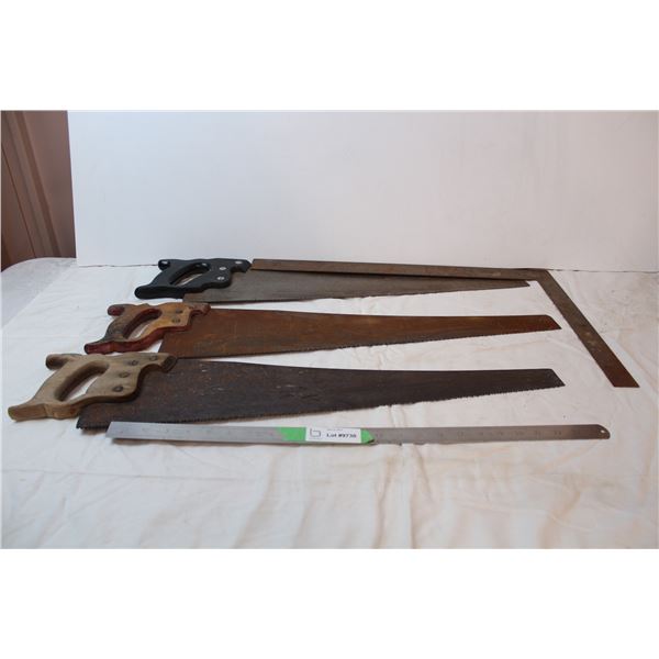 Steel square and saws