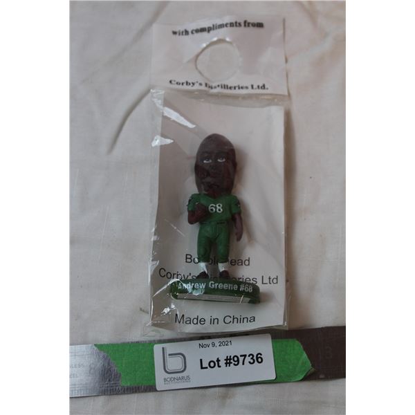 Andrew Greene bobble head sealed in bag