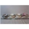 Image 1 : Four tea cups and saucers, one from Occupied Japan
