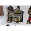 Image 3 : Ten piece Porcelain lighted village set (turns on)